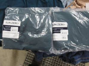 lot 92 image: 2 - 40x63 inch Sun Zero Curtain Pan...
