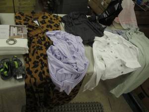 lot 120 image: Toddler Sandals, Curtain Panel, Ass...