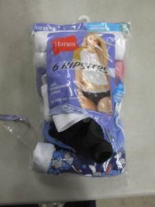lot 157 image: 6 pk Ladies Hipster Panties Size 5...