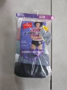 lot 158 image: 6 pk Ladies Size 10 Briefs...