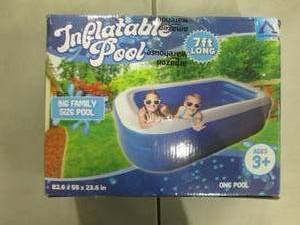 lot 216 image: Inflatable Pool 82.6x55x23.6 inches...