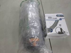 lot 260 image: Sprinkler,Bike Mini-Foot Pump...