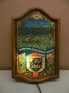 VINTAGE OLD STYLE BEER BAR LIGHT - NICE - SEE PICTURES