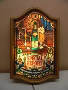 VINTAGE SPECIAL EXPORT BEER BAR LIGHT - NICE PIECE - OLD SCHOOL - SEE PICTURES