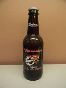 Vintage Large 15 Budweiser Bottle Salutes U.S. AIR FORCE - Excellent Condition - Awesome Collection - U.S.A. - SEE PICTURES