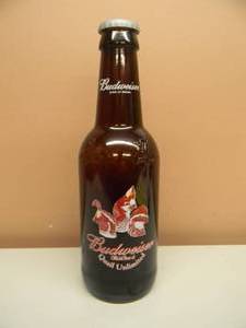 Vintage Large 15 Budweiser Bottle QUAIL UNLIMITED - Excellent Condition - Awesome Collection - SEE PICTURES