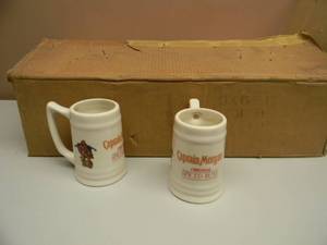 12 CAPTAIN MORGAN ORIGINAL SPICED RUM MUGSSTEINS - SEE PICTURES