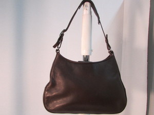 Authentic Coach Brown Leather Hobo Shoulder Bag