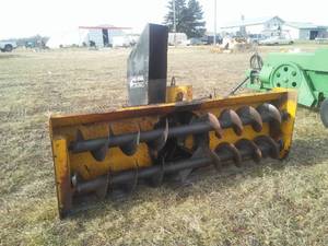 lot 254 image: Erskine 8 foot Snow Blower - Works Excellent. SNO-KING