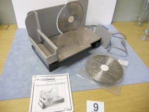 lot 9 image: Electric Gourmet Food Slicer