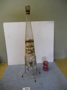 lot 21 image: Old Collectible Liquor Bottle