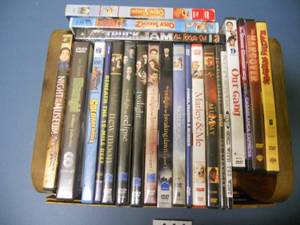 lot 111 image: DVD movies in crate