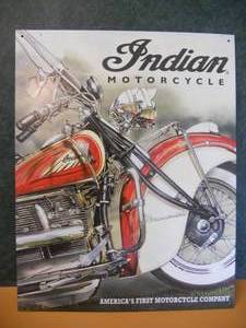 lot 71 image: Indian Motorcycle Tin Sign