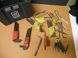lot 96 image: Tools, Hex-heads, Storage Bin