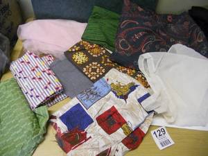 lot 129 image: Lot of Fabric - Mostly Cottons