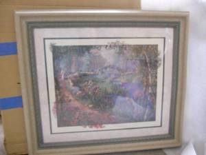 lot 50 image: Original Homco Framed Large Picture with Original Box