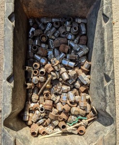lot 62 image: Large Lot of Lug Nuts