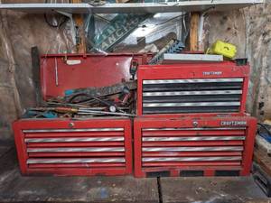 lot 3 image: Craftsman Tool Chest Filled to the Brim