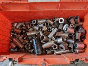 lot 48 image: Plastic Toolbox Filled with Various Sockets