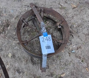 lot 248 image: Antique Wagon Wheel