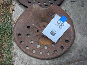 lot 98 image: Antique Tractor Seat