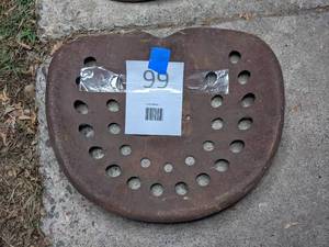 lot 99 image: Antique Tractor Seat