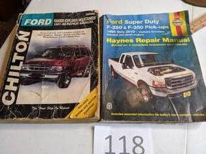 lot 118 image: (2) Ford Repair Manuals