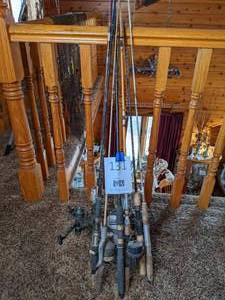 lot 131 image: Assorted Fishing Rods and Reels