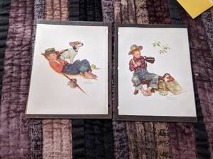 lot 152 image: (4) Norman Rockwell Prints - see all photos