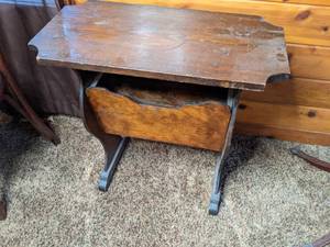 lot 175 image: Narrow Wooden Side Table