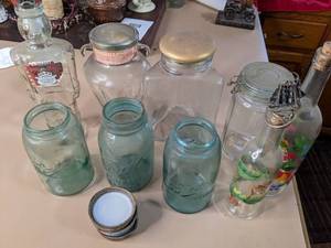 lot 183 image: Assorted Vintage Jars - Canning and Others