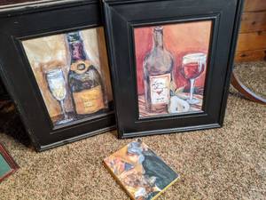 lot 187 image: (3) Art Prints - Renoir La Premire Sorti & Pair of Still Lifes