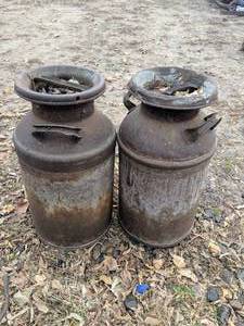 lot 240 image: Pair of Antique Milk Jugs with Lids