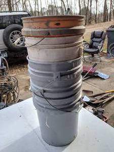 lot 327 image: Assorted Five Gallon Buckets