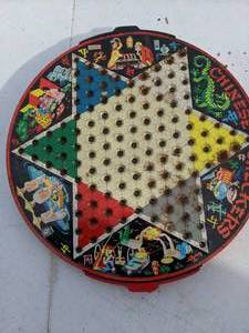 lot 348 image: Vintage Two Sided  Checkers Game Board