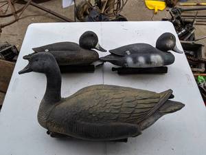 lot 349 image: (3) Duck & Goose Decoys