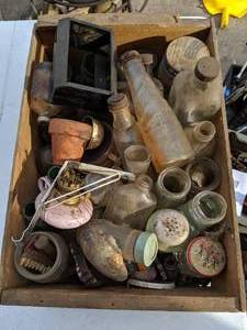 lot 367 image: Assortment of Vintage and Antique Bottles