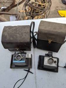 lot 381 image: (2) Polaroid Land Cameras 2 Cases