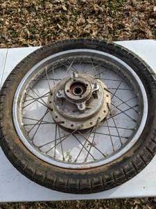 lot 218 image: 19 Rim and Tire for Motorcycle