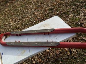 lot 221 image: Pair of Red Truck Step Bars