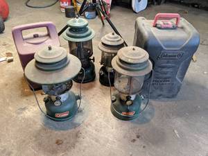 lot 41 image: Assorted Propane Lanterns and Cases