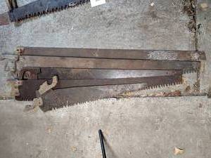 lot 93 image: (5) Hand Saws