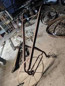 lot 95 image: Antique Single Wheel Cultivator