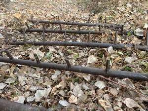 lot 404 image: (5) Vintage Spike Tooth Harrows