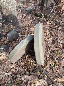 lot 414 image: Pair of Antique Grinding Stones