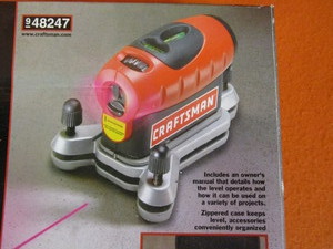 lot 24 image: (New) Craftsman Laser Trac Level