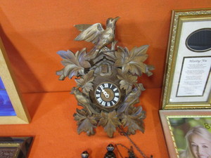 lot 60 image: Cuckoo Clock & Picture Frames
