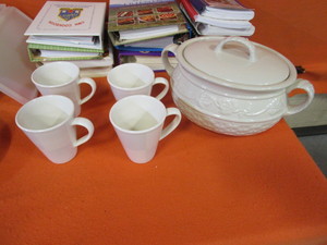 lot 72 image: Stoneware, Storage Containers, Cookbooks