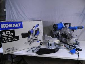 lot 1 image: Kobalt 10 in Miter Saw