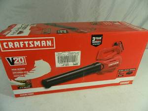lot 5 image: New Craftsman 20 volt Lawn Blower Kit